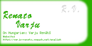 renato varju business card