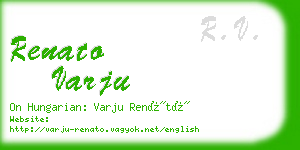 renato varju business card